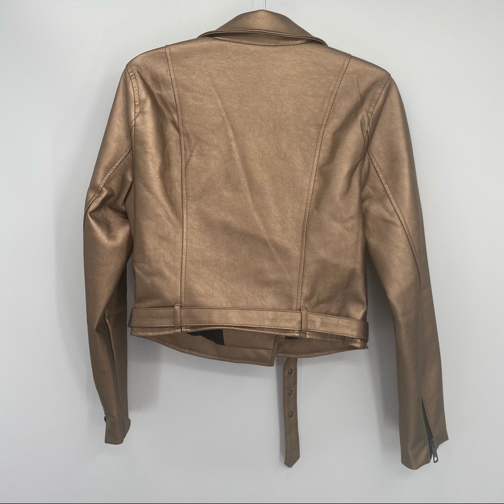 Romeo & Juliet CoutureMetallic Faux Leather Jacket - Picture 3 of 11